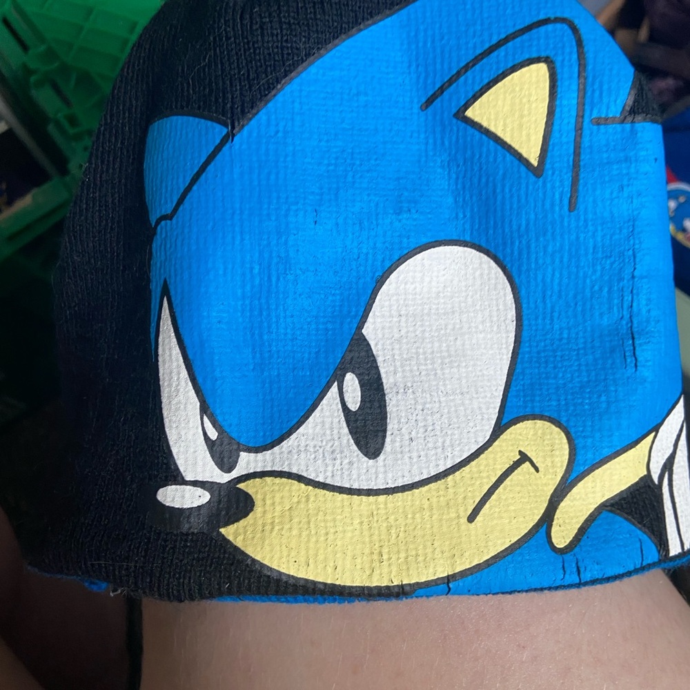 Blue Sonic Face Mask